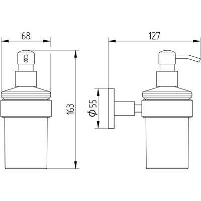 Avenarius Serie 190 Roestvrijstalen zeepdispenser - Zeepdispenser Avenarius Serie 190 Roestvrijstalen zeepdispenser - Zeepdispenser