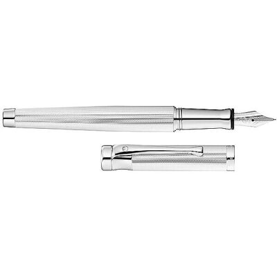 WALDMANN Penna Stilo in Acciaio Inox Argento - Penna Stilografica WALDMANN Penna Stilo in Acciaio Inox Argento - Penna Stilografica