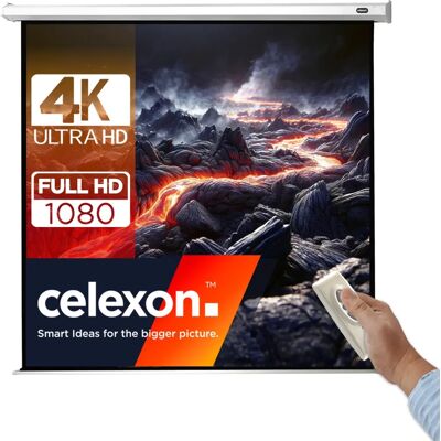 Pantalla eléctrica Celexon blanca 200x200cm - Pantalla de proyector motorizada Pantalla eléctrica Celexon blanca 200x200cm - Pantalla de proyector motorizada