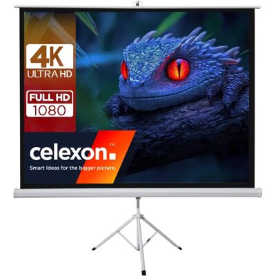 Celexon Basic Mobile Beamer-Stativ-Leinwand - 200", Weiß Celexon Basic Mobile Beamer-Stativ-Leinwand - 200", Weiß