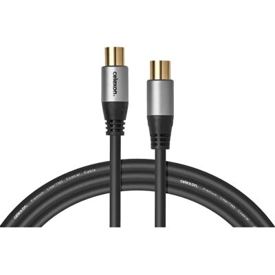 Celexon 1000015574 câble coaxial - Noir, Gris - Câble antenne TV 10m - Ligne Professionnelle - Publicité Celexon 1000015574 câble coaxial - Noir, Gris - Câble antenne TV 10m - Ligne Professionnelle - Publicité