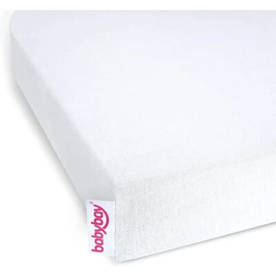 babybay Lençol de jersey branco para Maxi, Midi, Boxspring babybay Lençol de jersey branco para Maxi, Midi, Boxspring