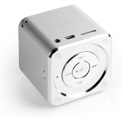 Technaxx Mini Soundstation Bärbar Bluetooth-högtalare - Silver Technaxx Mini Soundstation Bärbar Bluetooth-högtalare - Silver