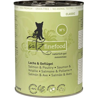 Catz finefood - Lachs & Geflügel Moist Cat Food - 400g Catz finefood - Lachs & Geflügel Moist Cat Food - 400g