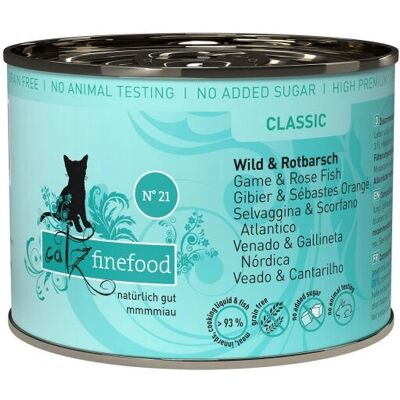 Catz Finefood - Model Wild & Fish 200g - Natural Cat Food Catz Finefood - Model Wild & Fish 200g - Natural Cat Food