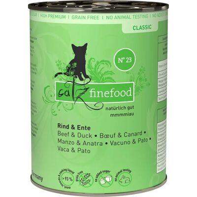 Catz finefood - Mokra karma dla kotów - Wołowina i Kaczka 6 x 400 g Catz finefood - Mokra karma dla kotów - Wołowina i Kaczka 6 x 400 g