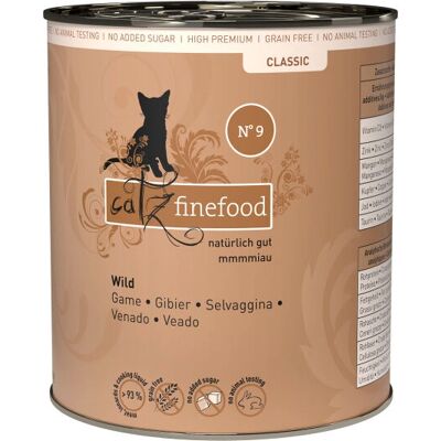 Catz finefood - Wild - 12 x 800g - Karma dla kotów Catz finefood - Wild - 12 x 800g - Karma dla kotów