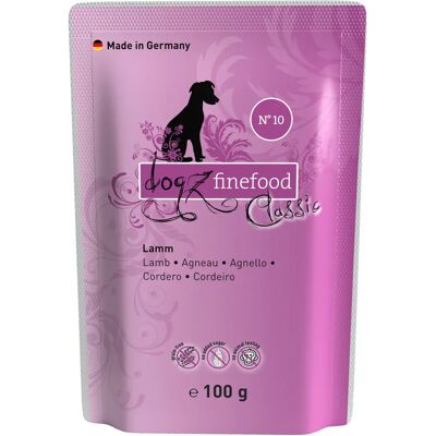Dogz finefood No.10 Lamm - Känsliga hundar, Glutenfritt, 12 x 100 g Dogz finefood No.10 Lamm - Känsliga hundar, Glutenfritt, 12 x 100 g