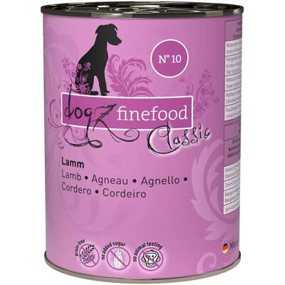 Dogz finefood No.10 Lams - Gevoelige hondenvoeding Dogz finefood No.10 Lams - Gevoelige hondenvoeding