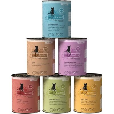 Catz Finefood - Mieszany pakiet próbny - 6 x 400 g Catz Finefood - Mieszany pakiet próbny - 6 x 400 g