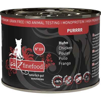 Catz finefood Purrrr - Premium Wet Cat Food for Allergies - Chicken Catz finefood Purrrr - Premium Wet Cat Food for Allergies - Chicken