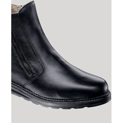 Helix Lederstiefel - Doppelreißverschluss - Warme Futter - Weite H - Schuhe Helix Lederstiefel - Doppelreißverschluss - Warme Futter - Weite H - Schuhe