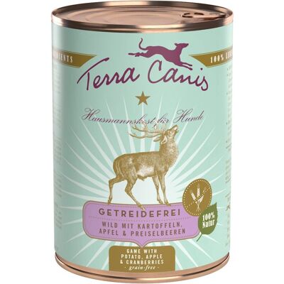 Nourriture pour chiens Terra Canis - Naturelle, Sans céréales, 400 g Nourriture pour chiens Terra Canis - Naturelle, Sans céréales, 400 g