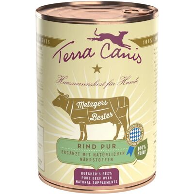 Nourriture humide pour chiens Terra Canis Viande de Munich - 97% de viande - Convient pour transition BARF Nourriture humide pour chiens Terra Canis Viande de Munich - 97% de viande - Convient pour transition BARF