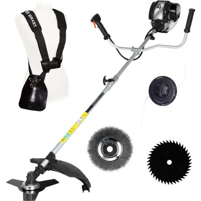 Brast 2-in-1 Benzin-Kettensäge - 4-Takt, 1.36CV, 37,7cc, 25-46cm, Ergonomischer Griff Brast 2-in-1 Benzin-Kettensäge - 4-Takt, 1.36CV, 37,7cc, 25-46cm, Ergonomischer Griff