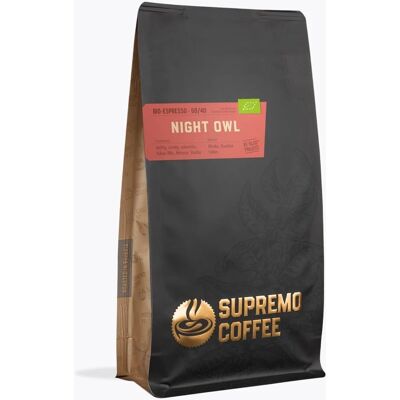 Supremo Night Owl Bio 1kg - Koffie Supremo Night Owl Bio 1kg - Koffie
