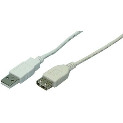 LogiLink USB 2.0 5m Kabel - Grau - USB 2.0 Verlängerung LogiLink USB 2.0 5m Kabel - Grau - USB 2.0 Verlängerung