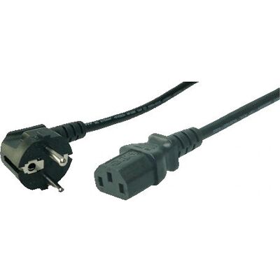 LogiLink CP095 Virtajohto - 3m, Musta, 90° turvallisuuspistoke, IEC C13 LogiLink CP095 Virtajohto - 3m, Musta, 90° turvallisuuspistoke, IEC C13