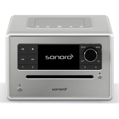 Sonoro Elite X - 360° Internetradio mit CD-Player - Silber Sonoro Elite X - 360° Internetradio mit CD-Player - Silber
