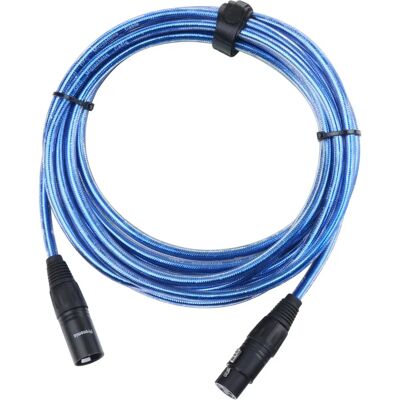 Cable de micrófono XLR azul Pronomic - Cable de 5m Cable de micrófono XLR azul Pronomic - Cable de 5m