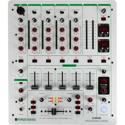 Pronomic DJM-500 - Mixeur DJ 5 canaux - Compteur BPM automatique, 46 FX - Publicité Pronomic DJM-500 - Mixeur DJ 5 canaux - Compteur BPM automatique, 46 FX - Publicité