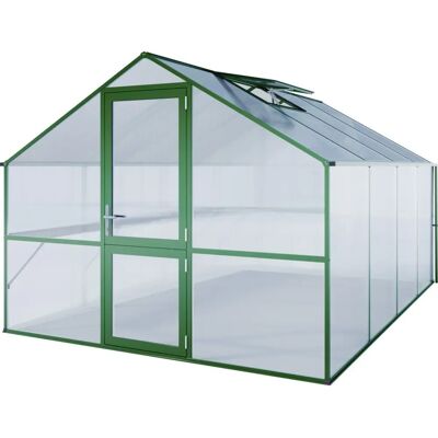 Hliníková skleník KGT Orchidee Moos zelený 12,75m² - Skleník Hliníková skleník KGT Orchidee Moos zelený 12,75m² - Skleník