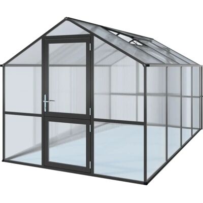 Aluminiová skleník KGT Rose IV - 10 m², šedá Aluminiová skleník KGT Rose IV - 10 m², šedá