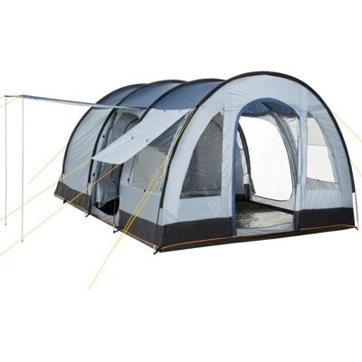 CampFeuer - TunnelX - 4 personnes - Gris / Bleu - tent - Publicité CampFeuer - TunnelX - 4 personnes - Gris / Bleu - tent - Publicité