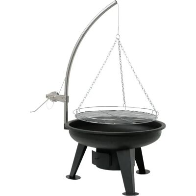 BBQ-TORO - Griglia girevole con superficie di 54cm - Ciotola di fuoco regolabile BBQ-TORO - Griglia girevole con superficie di 54cm - Ciotola di fuoco regolabile
