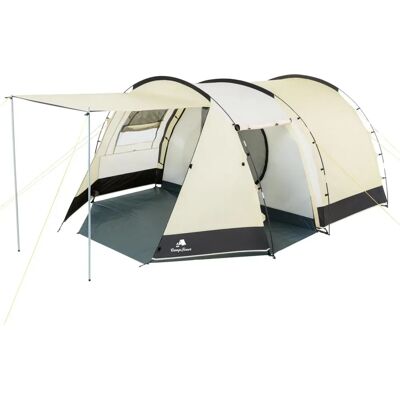 CampFeuer - Zelt Super+ - Sable / Noir - 4 personnes - tent - Publicité CampFeuer - Zelt Super+ - Sable / Noir - 4 personnes - tent - Publicité