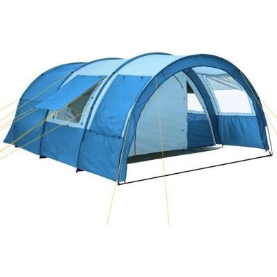 CampFeuer - Zelt Multi - Bleu - 4 personnes - Tent - Publicité CampFeuer - Zelt Multi - Bleu - 4 personnes - Tent - Publicité