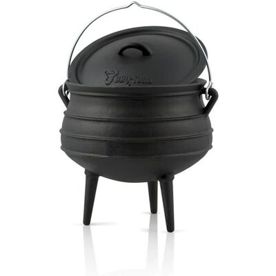 BBQ-TORO - Potjie 2 - 6 L - ghisa - pentola da cucina BBQ-TORO - Potjie 2 - 6 L - ghisa - pentola da cucina