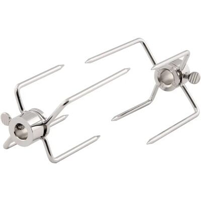 BBQ-Toro Ganchos para carne - Fixadores duráveis em aço cromado para BBQ, frango, shashlik BBQ-Toro Ganchos para carne - Fixadores duráveis em aço cromado para BBQ, frango, shashlik