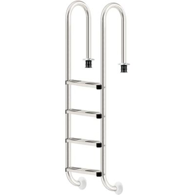 Zelsius Edelstahl Poolleiter - 4 Stufen - 50,2x36,5x183 cm Zelsius Edelstahl Poolleiter - 4 Stufen - 50,2x36,5x183 cm