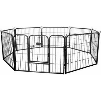 Corral de acero Rocky para mascotas, plegable 80x60cm - Zelsius Corral de acero Rocky para mascotas, plegable 80x60cm - Zelsius