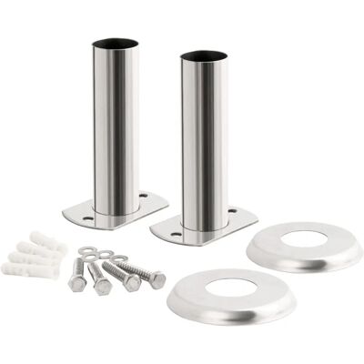 Supporto per scala piscina in acciaio inox Zelsius - Set di flange Supporto per scala piscina in acciaio inox Zelsius - Set di flange