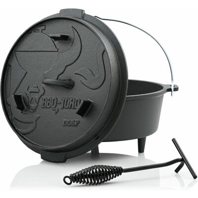 BBQ-TORO - DO6P - 7,3 L - Hiero fundido Premium - Dutch Oven BBQ-TORO - DO6P - 7,3 L - Hiero fundido Premium - Dutch Oven