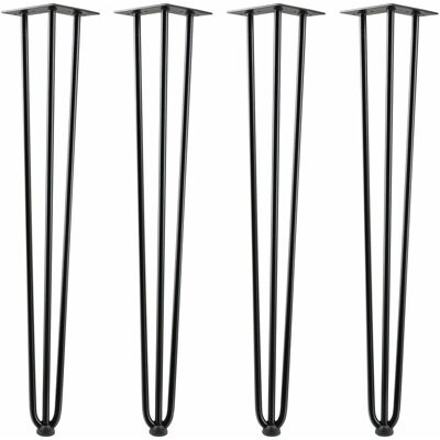 Zelsius 71cm Schwarze Stahl Hairpin Beine - Tischtyp Zelsius 71cm Schwarze Stahl Hairpin Beine - Tischtyp