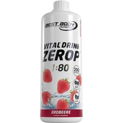 Best Body Nutrition Vital Drink Konzentrat - Erdbeere - 1000 ml - Unterstützt Hydratation Best Body Nutrition Vital Drink Konzentrat - Erdbeere - 1000 ml - Unterstützt Hydratation