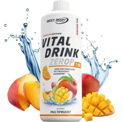 Best Body Nutrition Zerop Többgyümölcs italkoncentrátum - Alacsony szénhidráttartalom, cukormentes Best Body Nutrition Zerop Többgyümölcs italkoncentrátum - Alacsony szénhidráttartalom, cukormentes