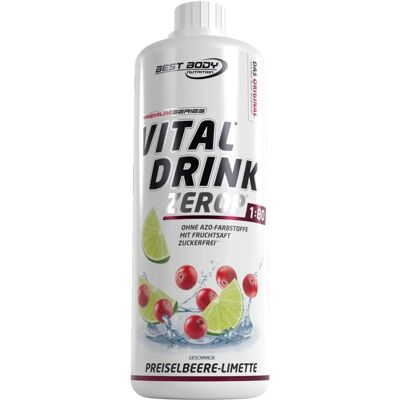 Best Body Nutrition Vital Drink 1000ml - Cranberry Lime, Lingonberry Lime, Lime - Concentré de boisson - Publicité Best Body Nutrition Vital Drink 1000ml - Cranberry Lime, Lingonberry Lime, Lime - Concentré de boisson - Publicité