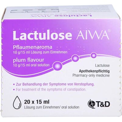 Aiwa Lactulose Pflaumenaroma 10 g/15 ml Abführmittel Aiwa Lactulose Pflaumenaroma 10 g/15 ml Abführmittel