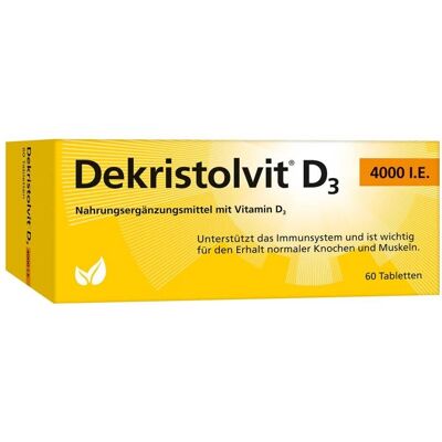 Hübner Dekristolvit D3 4000 I.E. Tabletten - Nahrungsergänzung Hübner Dekristolvit D3 4000 I.E. Tabletten - Nahrungsergänzung