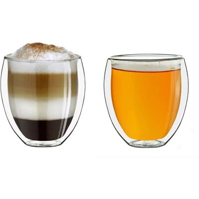 Creano Copo térmico de parede dupla - 250/400 ml - Resistente ao calor e frio Creano Copo térmico de parede dupla - 250/400 ml - Resistente ao calor e frio