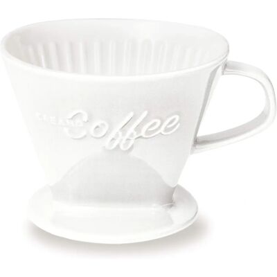 Creano Filtro de café em porcelana - Branco - Filtro de café Creano Filtro de café em porcelana - Branco - Filtro de café