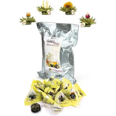 Creano - Thé Fleuraison - Théi Blanc - 4 Saveurs - Coffret cadeau thé - Publicité Creano - Thé Fleuraison - Théi Blanc - 4 Saveurs - Coffret cadeau thé - Publicité