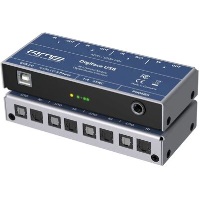 RME Digiface USB lydgrensesnitt - Kompakt, 4 ADAT/SPDIF-innganger, 32 kanaler RME Digiface USB lydgrensesnitt - Kompakt, 4 ADAT/SPDIF-innganger, 32 kanaler