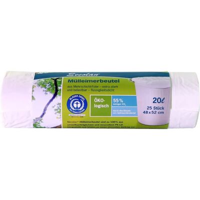Secolan 20L Müllbeutel - Extra Stark, Wasserdicht, Recycelbar Secolan 20L Müllbeutel - Extra Stark, Wasserdicht, Recycelbar