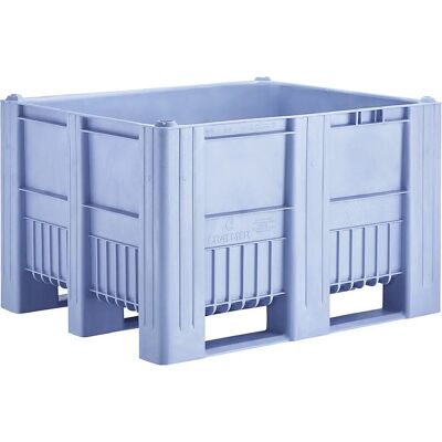 Kaiserkraft Caixa para paletes - 610 L, Azul Kaiserkraft Caixa para paletes - 610 L, Azul