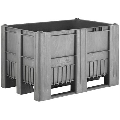 Kaiserkraft Caixa para paletes - 470L, cinza claro, empilhável Kaiserkraft Caixa para paletes - 470L, cinza claro, empilhável